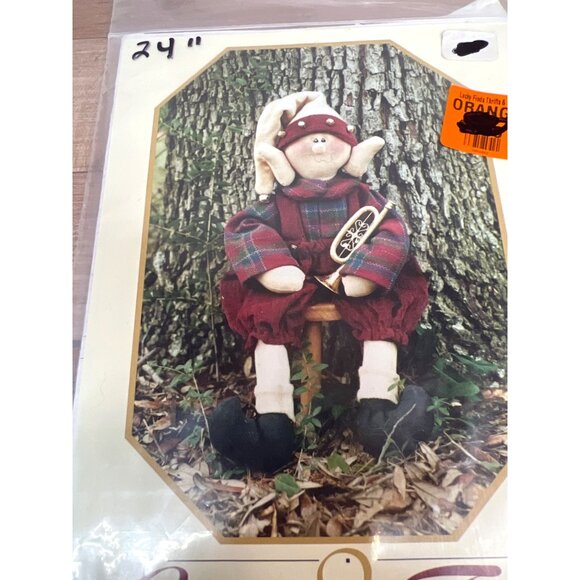 Vintage Gingerbread Factory Otis Dimple Elf Craft Pattern 24" Tall 1992 - Picture 2 of 3